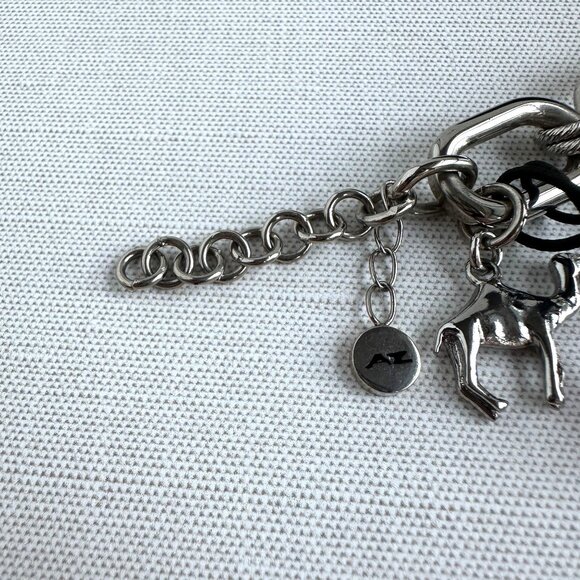 AZ II Charm Bracelet with Watch, Silver Tone, 7.5” + Extender NWT - Picture 16 of 16